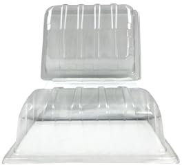 Oakland Gardens Premium Propagator Lids Seed Tray Plastic Tops Inserts Trays for Rapid Seed Germination Half Size Pack of 50
