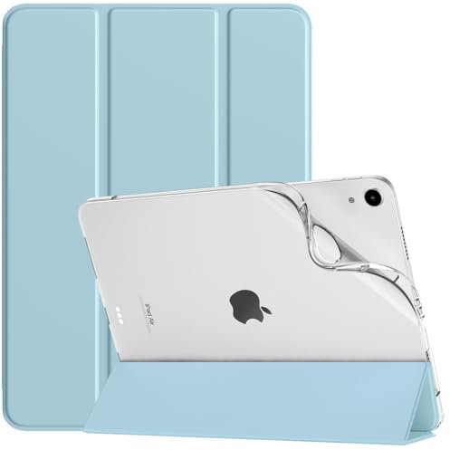 TiMOVO Funda para iPad Air 11 Pulgadas (M3/M2-2025/2024), iPad Air 5ª/4ª Generación (2022/2020) 10.9, Funda Delgada con Trasera Translúcida de TPU Blanda, Auto Activación/Reposo, Azul Cielo