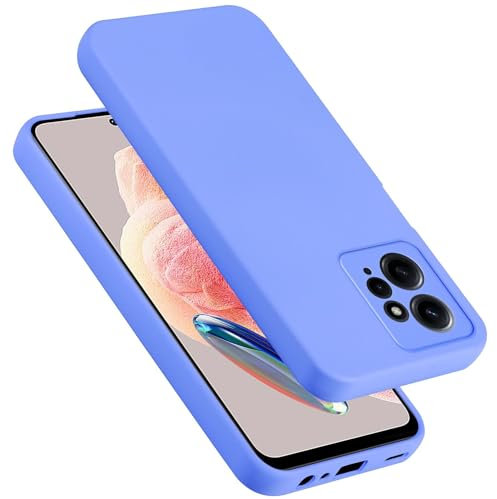 Cadorabo Funda de Silicona Compatible con Xiaomi Redmi Note 12 4G, Funda Protectora de Cuerpo Completo para Redmi Note 12 4G- Resistente a arañazos y Golpes Fina Funda de TPU - Liquid Lila Claro
