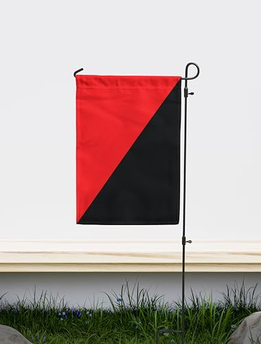 Drapeau de jardin anarchiste | Impression double face unique | Fabriqué en UE (30 x 45 cm)