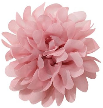 Wilitto Broche en forme de fleur de camélia antidérapante rose, Clip, Tissu, Pierre secondaire, Accessoires de mode pour femmes