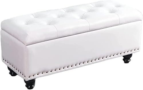 TAORMEY Aufbewahrungsbank, Fußhocker, Ottomane, Aufbewahrungsbox, Ottomane, Fußhocker, Wohnzimmer, Fußhocker, Spielzeugtruhe, Ankleidehocker, Sitzstuhl mit Deckel für Schlafzimmer, gepolst