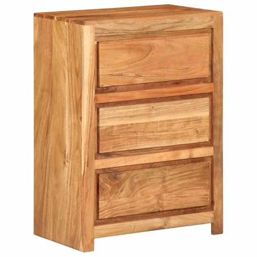 vidaXL Schubladenschrank 55x33x75 cm Massivholz Akazie