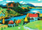 Kunstkarte Gabriele Münter Häuser am See