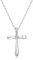 GAVU Damen Kreuz Anhänger Halskette mit 925 Sterling Silber Kette Gebetskette für Frauen