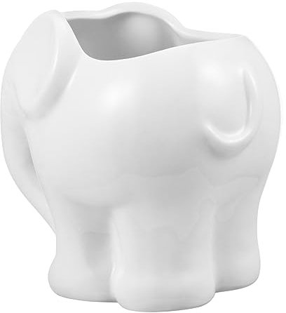 Parliky Ceramic Succulent Flowerpot Elephant Shape Plant Pot Feet Outdoor Planters for Balcony Window Table