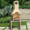Holzkohle-Grillkamin aus Beton mit Rauchabzug, 45646
