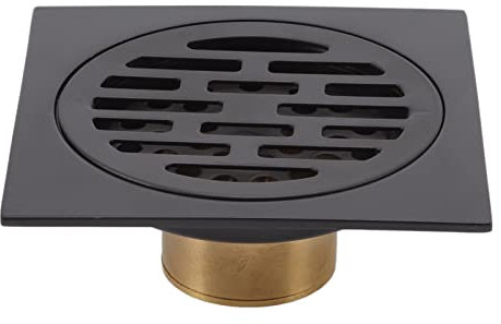 Rejilla de Drenaje de Piso Antigua, Prevención de Olores, Desobstrucción y Limpieza, Rejilla de Ducha de Acero Inoxidable y Cobre para Cocina, Baño, Garaje, Sótano, Inodoro y