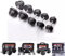 Adjustable Cast Iron Dumbbell Barbell Set - 15kg, 20kg, 30kg, 50kg Weight Set for Men & Women with Spinlock Bars & Plates (15, Kilograms)