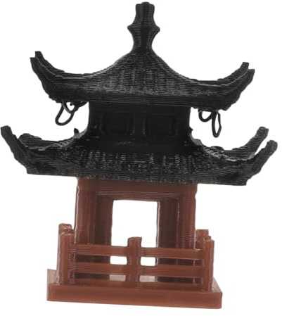 KITANDOVE Landschaftspavillon-Ornament Mini-pavillon-Figur Bonsai-Ornament Gartendekoration 3 7 cm