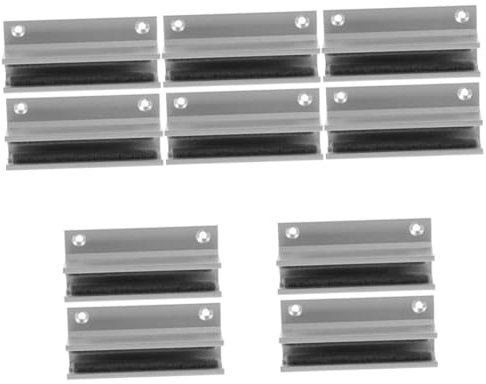 Mikikit 5 Sätze Türschwingstopper Isolierung Automatischer Duschwand Dichtungsstreifen Vertikale Duschtürdichtung Aluminium Dusche Schwammhalter Fugenmörtel 2 Stück * 5