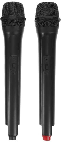 PHENOFICE 2St Plastik simuliertes Mikrofon hühner kinderparty mitgebsel Partyzubehör wireless mic mikrofon gefälschtes Mikrofon Spielzeugmikrofon für Black