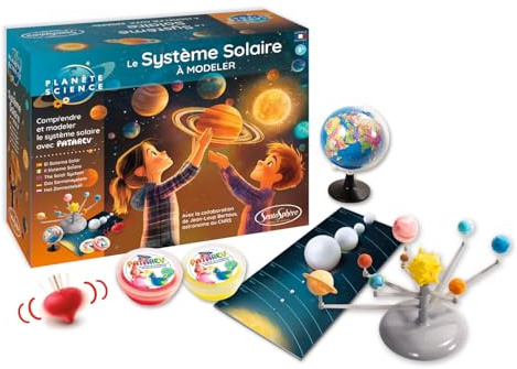 Sentosphère – Planète Science - Le Système Solaire - Kit pour Maquette à Monter et mouler soi-même - pour Enfants dès 8 Ans - Fabriqué en France - 28070