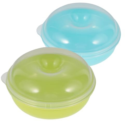 Zerodeko 2er Set Brotdosen Für Brötchen Und Bagels Mikrowellengeeignet Und Kühlschranktauglich Frischhaltedosen Und Ideal Zur Aufbewahrung Von Brot Und Gebäck