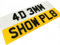PAIR of 4D 3MM Laser Cut Acrylic SHOW/NOVELTY Number Plates, SHOW PLATE