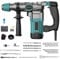 AXGCAA Electric Rotary Hammer Drill, 3 in 1 Concrete Demolition Hammer with 360° Rotating Secondary Handle, 1200W Heavy Duty Rotary Breaking Hammer with Safety Clutch, for Concrete Drilling