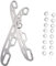 MUELODSIC 1 Satz Schlittschuhe Die Metallklinge Ersatzklingen Skateschneiden Rollschuhe für Mädchen Skate-Schuhe Teile für Rollschuhe auswechselbare Schlittschuhkufen Rostfreier Stahl Silver