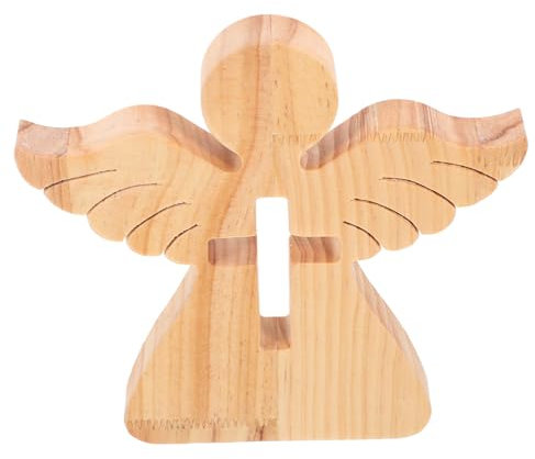 TOPPERFUN Engelsfigur Kreuz Dekorative Skulptur Für Garten Und Zuhause Perfektes Taufgeschenk Für Jungen Und Mädchen Handgefertigte Statue Für Tischdekoration