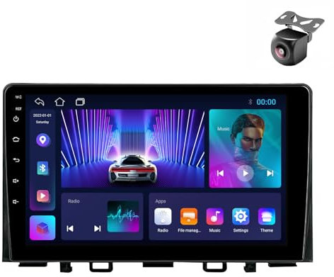 Android 14 Autoradio für Kia Rio YB KX Cross Stonic 2016 2017 2018 2019 2020 GPS Navigation 9 Zoll Kapazitiver Touchscreen Auto Stereo Mit Lüfter SWC FM RDS Carplay Android Auto (M150CP 4core 2+32G)