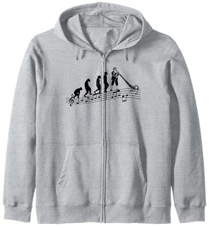 Alphornspieler, Alpenhorn, Musik Noten, Almhorn, Alphorn Kapuzenjacke