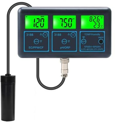 SXYGYWA Water Tester Tuya Water Quality Detector Smart Remote 7-in-1 PH Controller Meter Online Monitor Treatment Analyzer For Aquarium Hydroponics