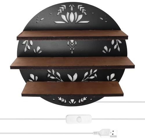 Bosiyrggrl Round Butterfly Stand Crystal Display Storage Rack Hanging Floating Stand Suitable for Living Room Decoration Gifts