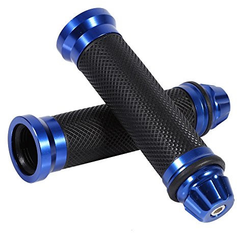 VGEBY 7/8 Motorrad Lenkergriffe Universal Mountain Bike Gummi Handgriff (Color : Blau)