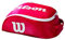 Wilson Unisex – Erwachsene Tour IV Shoe Bag RDWH Tennis, Red/White, One Size