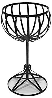 Garden Pride Patio Planter High Cauldron Basket Stand - Made of plastic coated solid steel - Handmade in the UK (Decorative Cauldron Stand)