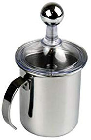 Montalatte cappuccinatore creamer 1 tazza schiuma latte caffe in acciaio inox