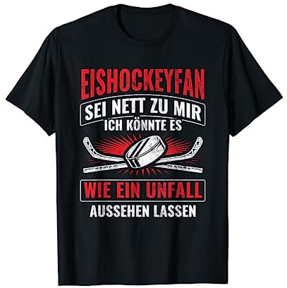 Alter Mann Beim Eishockey Hockeyspieler Rentner Eishockey T-Shirt