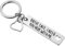 PREMIUM Schlüsselanhänger mit edler Gravur - Drive safe, I need you here with me - Fahr vorsichtig Keychain mit Herz als Glücksbringer und Schutzengel für deinen Lieblingsmensch graviert (Silber)