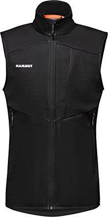 Mammut Ultimate VII SO Vest Men | Outdoor Weste für Herren, Ärmellose Sportweste, Softshell Wanderweste, Gore-Tex Funktionsweste, Atmungsaktiv & Winddicht | Schwarz, M