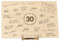 CONTRAXT Tarjeta felicitacion 30 cumpleaños. Detalles Regalos mujer hombre 30 años ideas Tarjeta Felicitacion originales boda perlas cumpleaños decoracion fiesta postal madre padre amiga