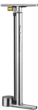 BIRZMAN Tiny Tanker Helix Fußpumpe für Erwachsene, Unisex, Silber, Einheitsgröße