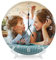 witfox Runde Personalisierte Wanduhr mit Foto Text – personalisierte Uhr Deko, Digitale Wanduhr mit Halterung Für Schlafzimmer, Wohnzimmer, Küche – PVC 40,6 cm