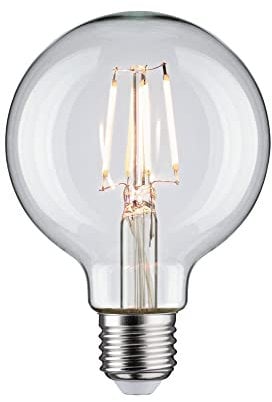 Paulmann 28955 LED Lampe Globe Filament G80 4,8W Klassik Leuchtmittel Klar 4000K Neutralweiß E27