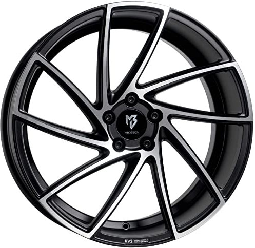 MB Design Felge KV2 8.5Jx20 ET40 5x115 Mattschwarz poliert kompatibel mit Chevrolet Cruze Orlando