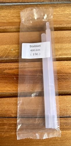 Raffrollo Beschwerungsstab – 1 kompletter Stab aus Stecksegmenten – Kunststoff 10 mm