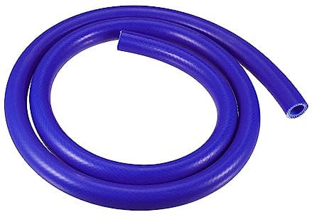 X AUTOHAUX Car Silicone Vacuum Tubing Hose Line Blue ID 14mm 4.92ft Length