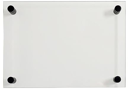 EH Design Placa para puerta o pared de acrílico, cubierta transparente transparente, cartel de oficina para escribir, cartel informativo para montaje en pared, incluye material de fijación (180 x 270