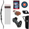 Drake Greyhound 68 Zoll Recurvebogen im Set mit Armschutz, Pfeile, Köcher, Ziel (28 lbs)