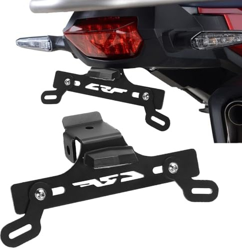 CRF300L 2021-2024 Motorrad Lizenz Kennzeichenhalter | Für CRF 300L CRF300L Rally ABS CRF300LS 2021-2024- Schwarz