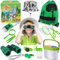 essenson Forscherset für Kinder - Fernglas für Kinder, Entdecker Set Outdoor Spielzeug Kinder für Camping, Naturerkundungen und Abenteuer