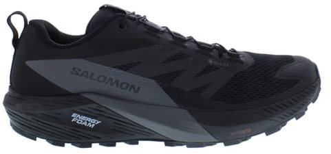 Salomon Sense Ride 5 GTX Herrenschuhe, Größe 43, Farbe: Schwarz/Magnet/Schwarz, Schwarz/Magnet/Schwarz, 42.5 EU
