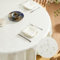 Softalker Tischdecke Rund 140 Outdoor Abwaschbar Tischdecken Wasserabweisend Jacquard-Wellenmuster Abwischbar Fleckschutz Tischtuch modern für Draußen Party Geburtstag Hochzeit Küche Dekoration
