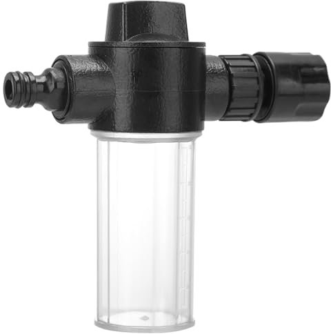 Adjustable Garden Hose Foam Water Sprayer High Pressure Water Gun with Jet Pot Soap Dispenser Nozzle Multi-Purpose Tool for Car Wash, Pet Shower, Lawn & Plant Watering Window Watering Cleaning
