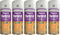 5 x All Purpose Yacht Varnish 400ML - Professional Gloss Finish Spray Wood Color Paint