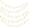Irikdescia 5 PCS Boho Gänseblümchen Banner, Weiße Blumen Papier Hängebanner, Gänseblümchen Deko Kette, Geburtstagsdeko Für Mädchen, Hochzeit Und Party Banner