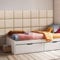 [neu.haus] Wandkissen Carpino 4er Set 30 x 30 cm Wandpolster Textil Beige Wandpaneele gepolstert Kopfteil für Bett Polsterpaneel zum Kleben